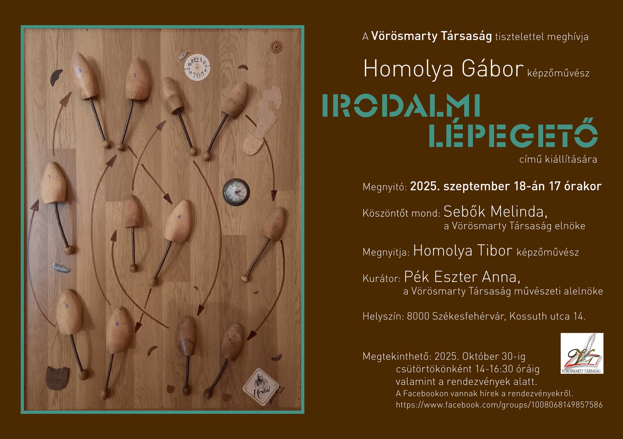 Irodalmi lépegető – szeptember 18-án nyílik meg Homolya Gábor kiállítása