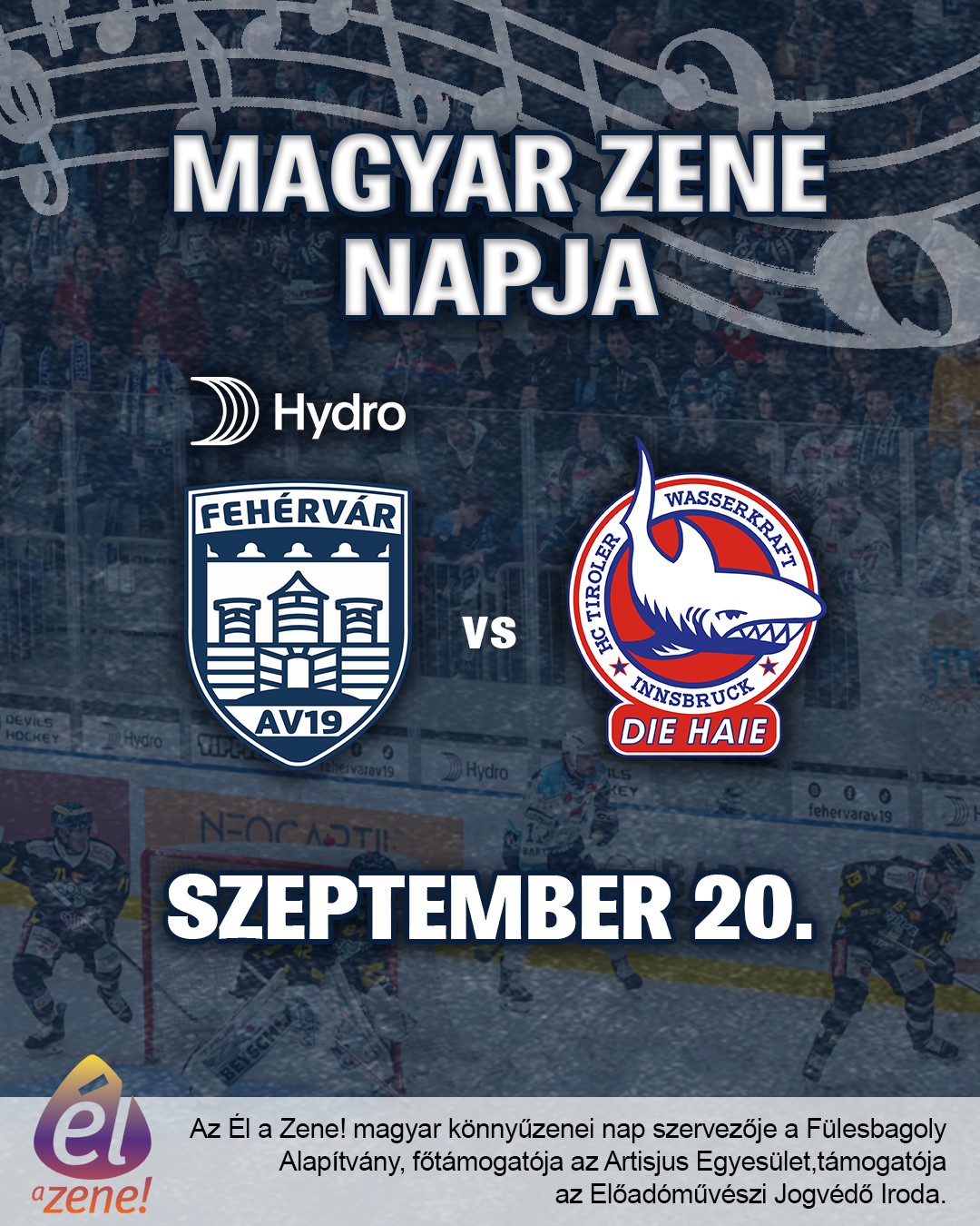 A magyar könnyűzene ünnepe érkezik a MET Arénába az Innsbruck meccsre