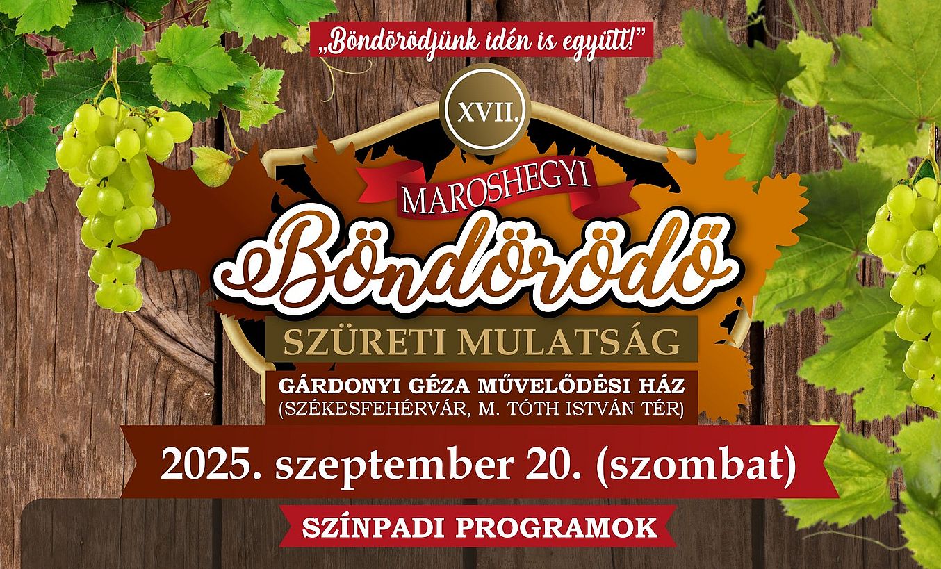 Újra együtt! – szeptember 20-án rendezik a XVII. Maroshegyi Böndörödőt