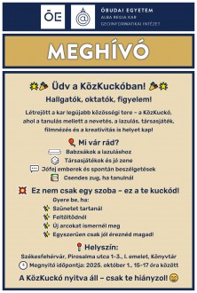 Október 1-jén nyílik az Óbudai Egyetem Alba Regia Karának új közösségi tere