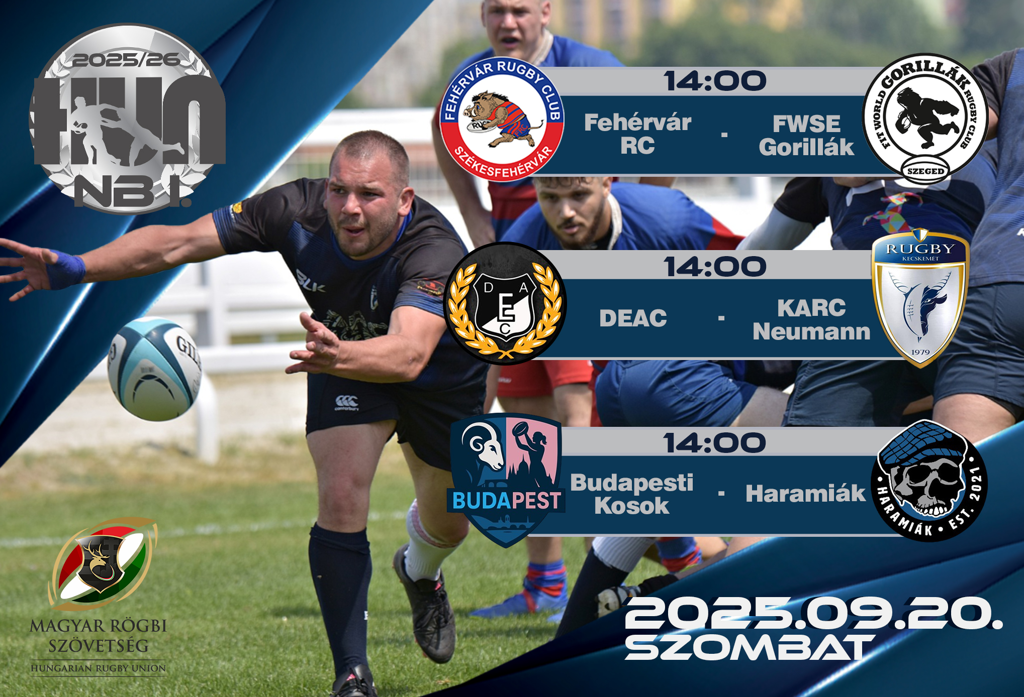 Ünnepeljük együtt a Fehérvár Rugby Club 40. születésnapját szombaton!