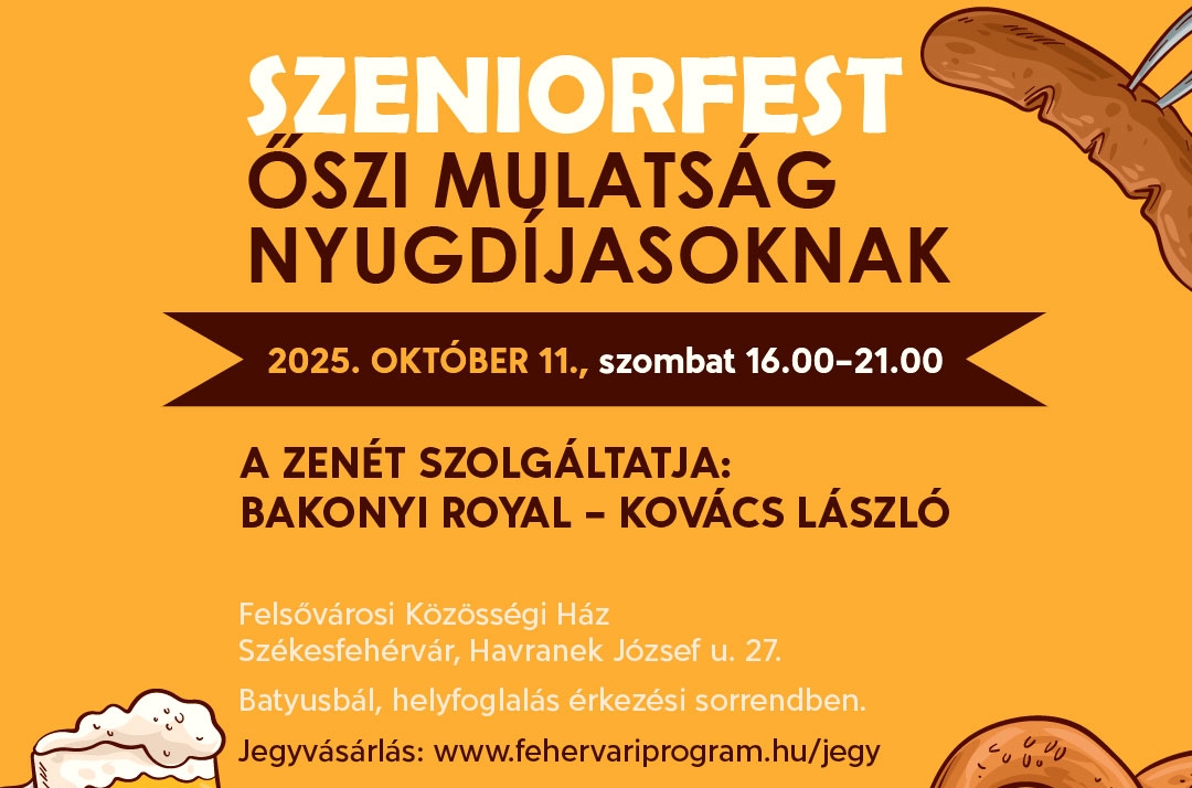 Őszi mulatság nyugdíjasoknak a Felsővárosi Közösségi Házban