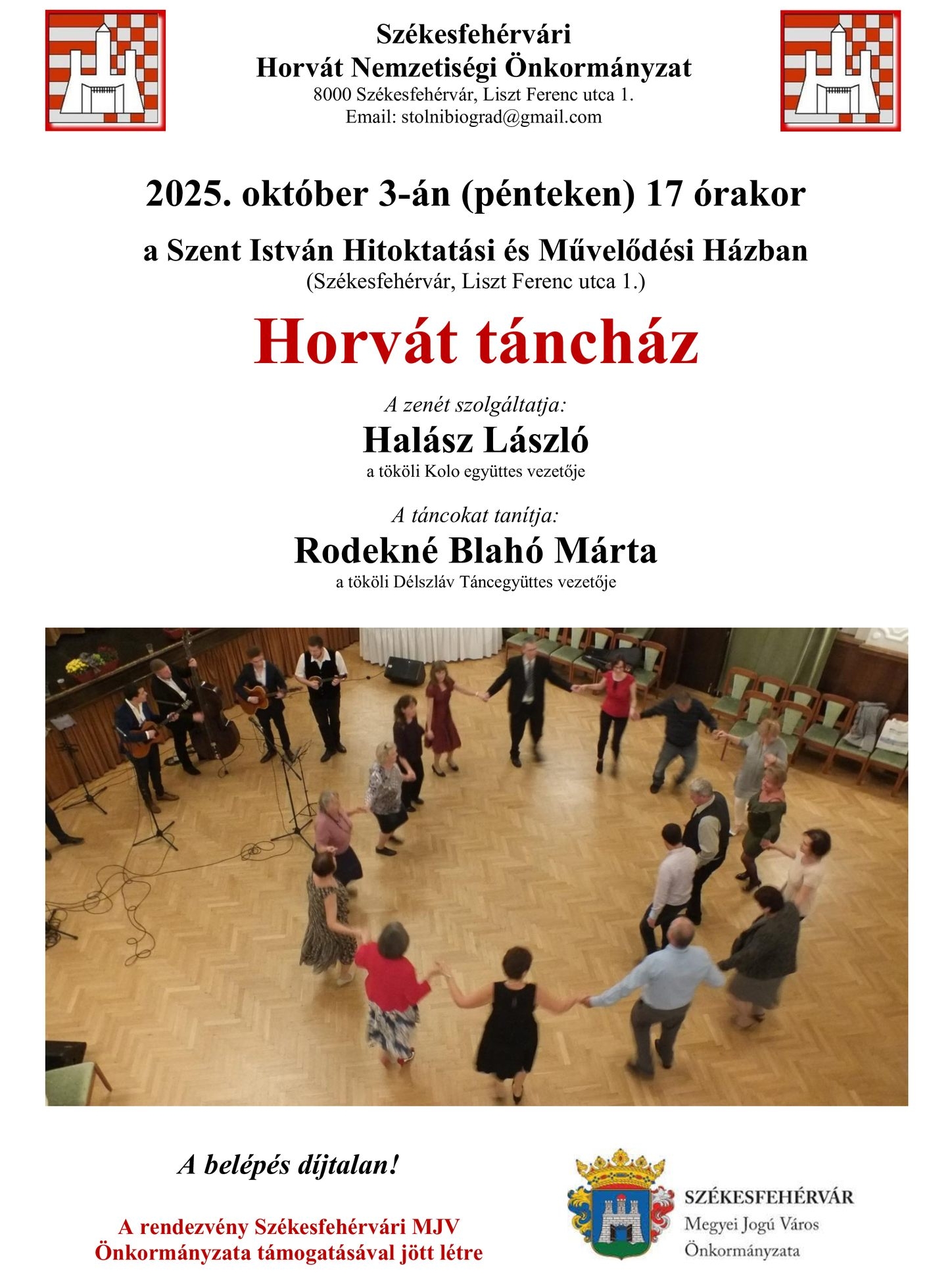 Horvát táncház és történelmi előadás a Szent István Művelődési Házban