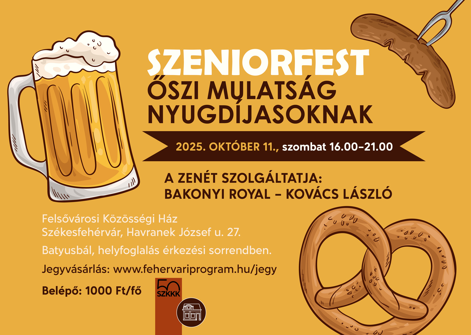 Szeniorfesztre várják az idősebb korosztályt a Felsővárosi Közösségi Házban