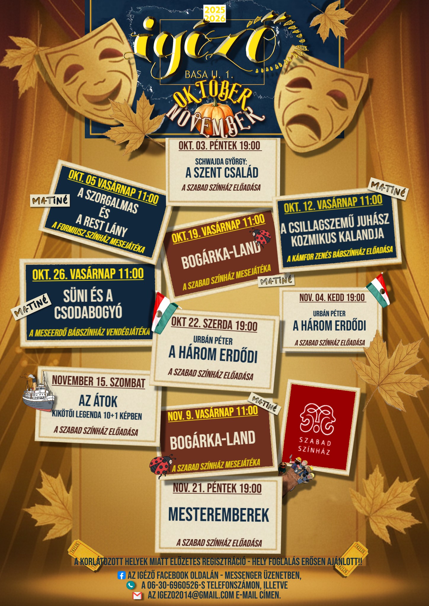 Abszurd komédiával és zenés mesejátékkal indul az október az Igézőben