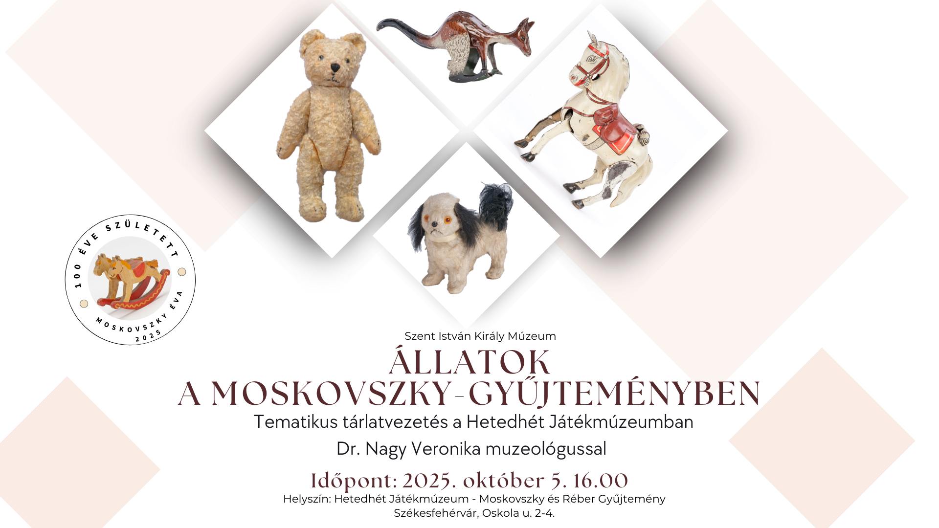 Állatok a Moskovszky-gyűjteményben – tematikus tárlatvezetés október 5-én