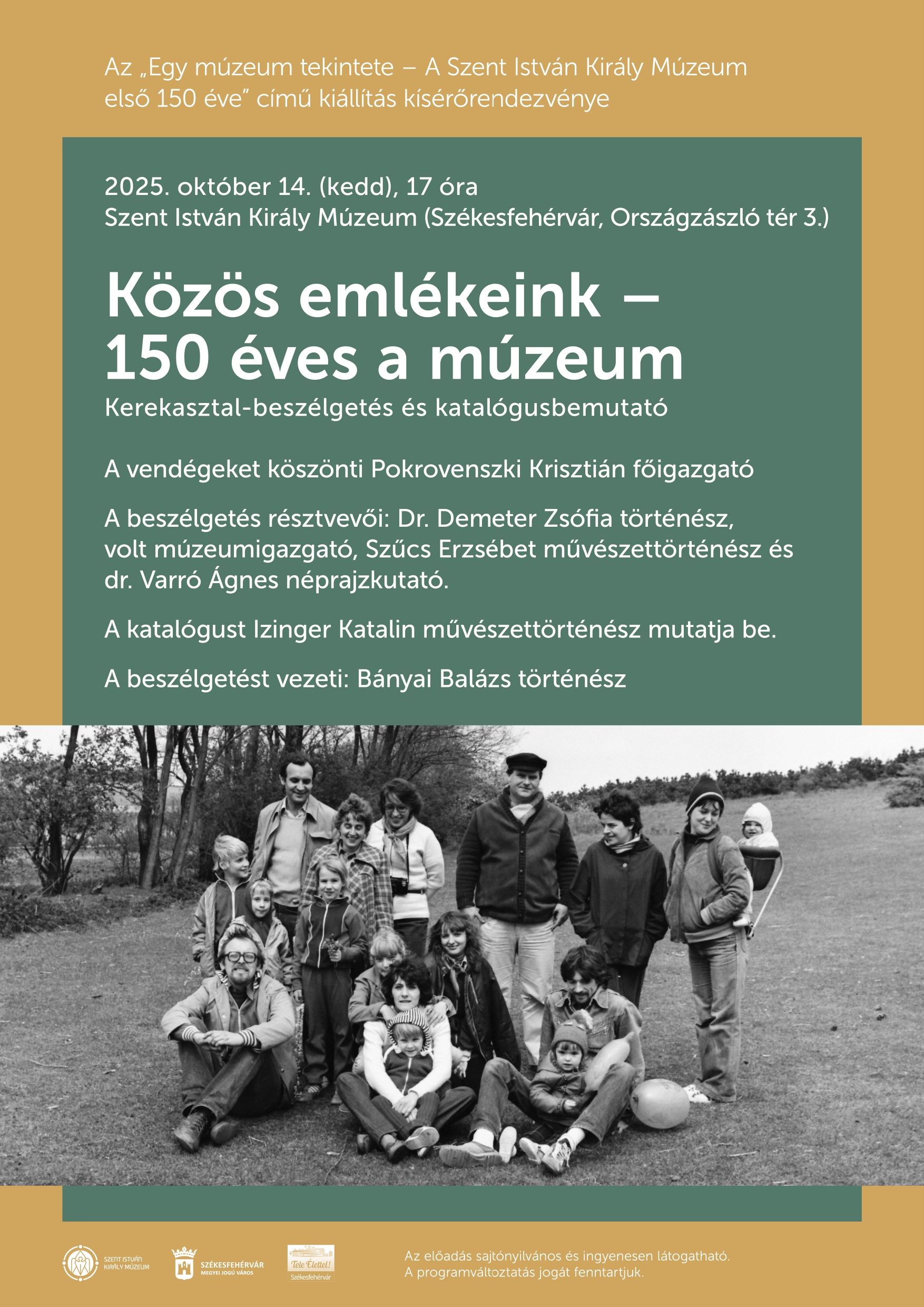 Egy múzeum tekintete - kerekasztal-beszélgetés és katalógus bemutató