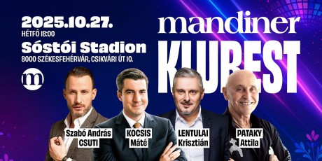 Október 27-én Székesfehérvárra érkezik a Mandiner Klubestje
