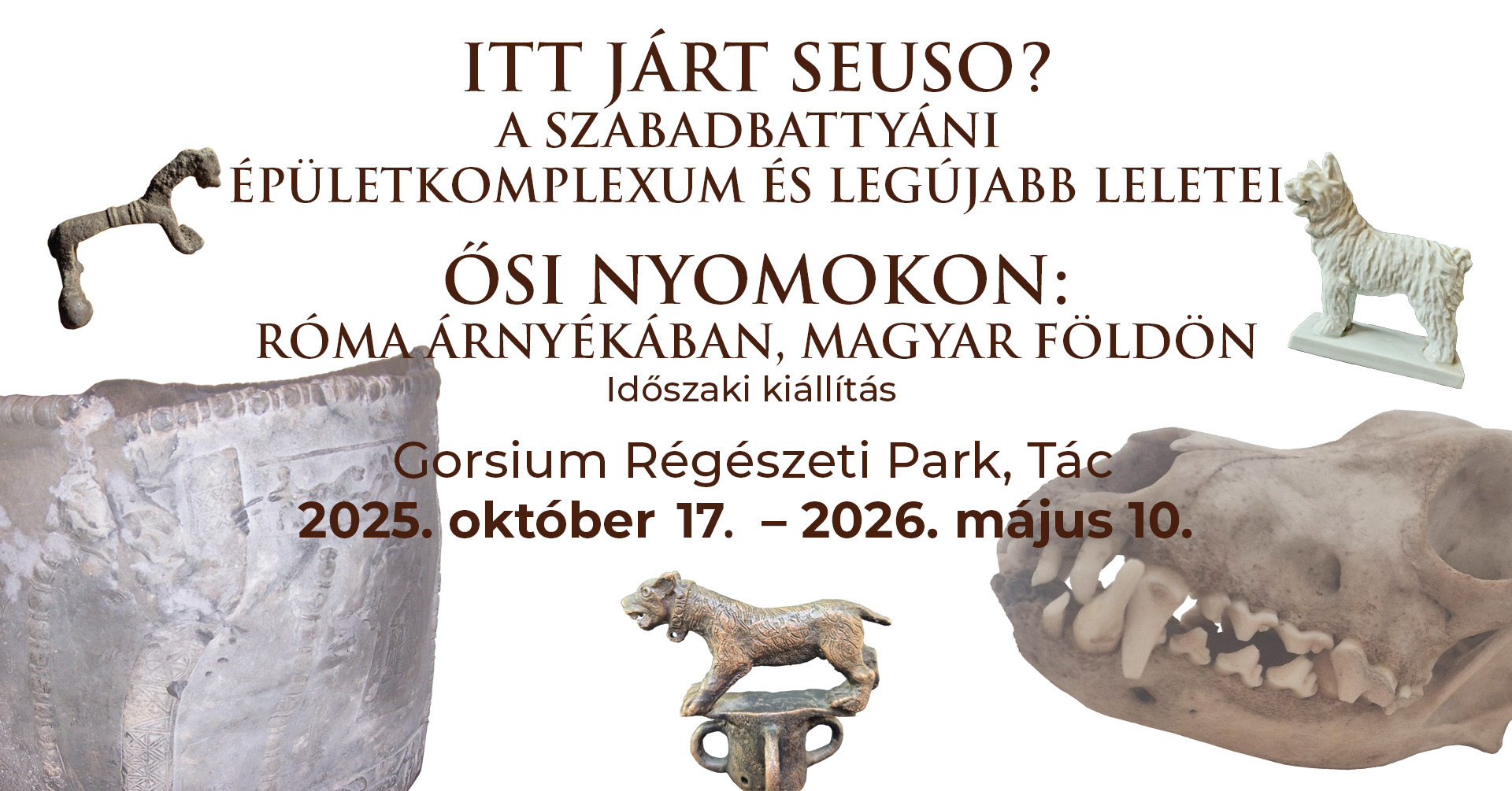 A szabadbattyáni Seuso-palota legújabb leletei és egy kutyatörténeti kiállítás is látható lesz Gorsiumban