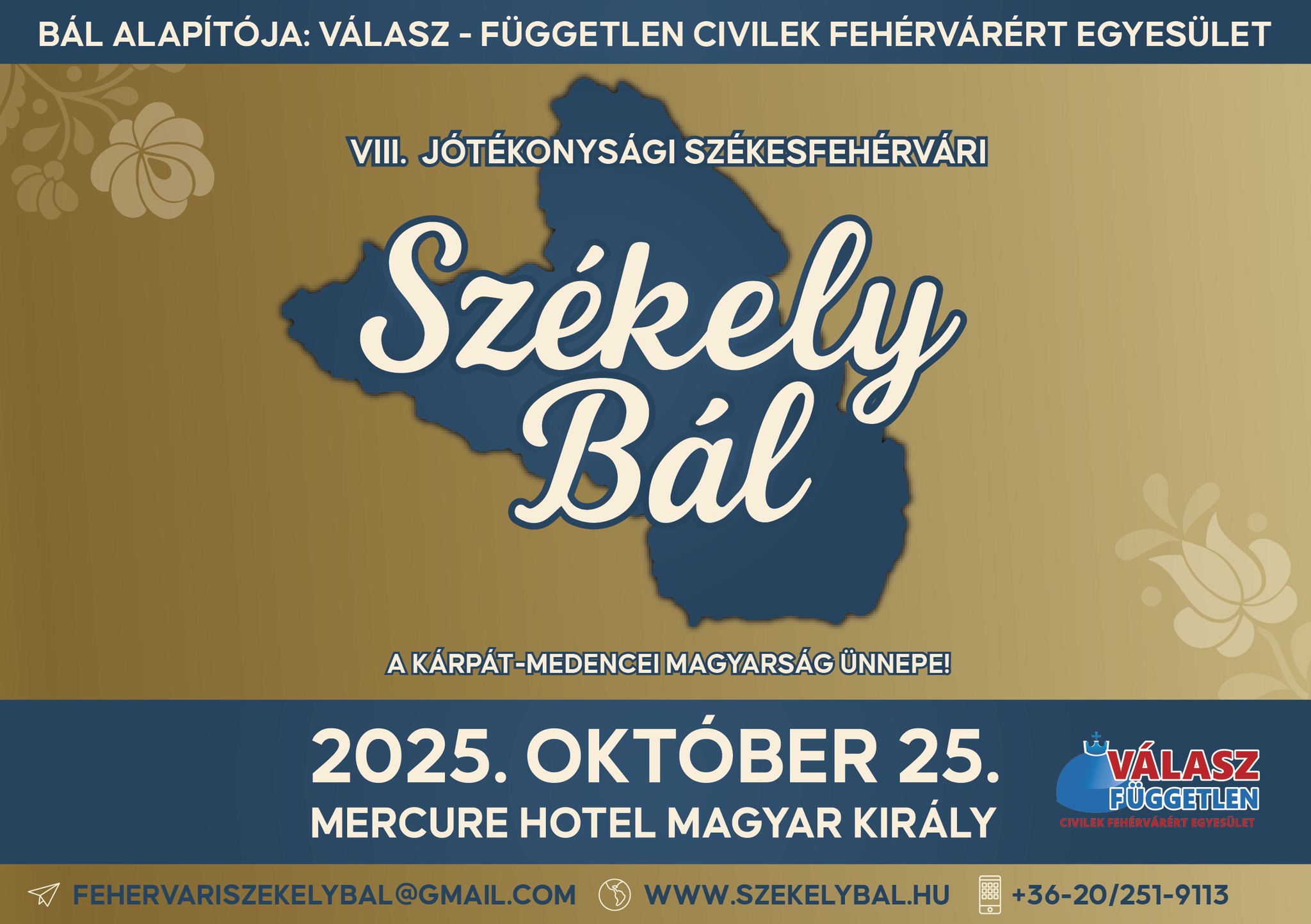 VIII. Székely Bál a Magyar Királyban - kárpátaljai és székelyföldi magyar gyerekek táborozását segíthetjük