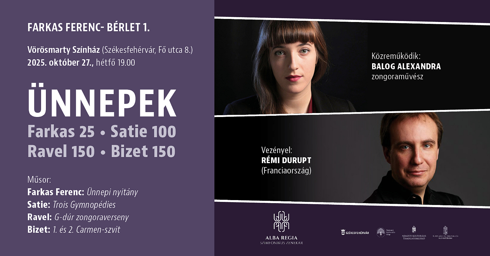 Ünnepek - jubiláló zeneszerzők és nyílt próba a szimfonikusoknál