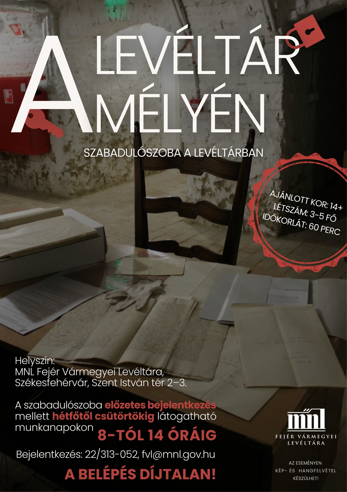 Kijutna a múlt fogságából? - szabadulószoba a vármegyei levéltárban