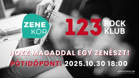 Hozz magaddal egy zenészt! – közös muzsikálás október 30-án a 123-as Rock Klubban