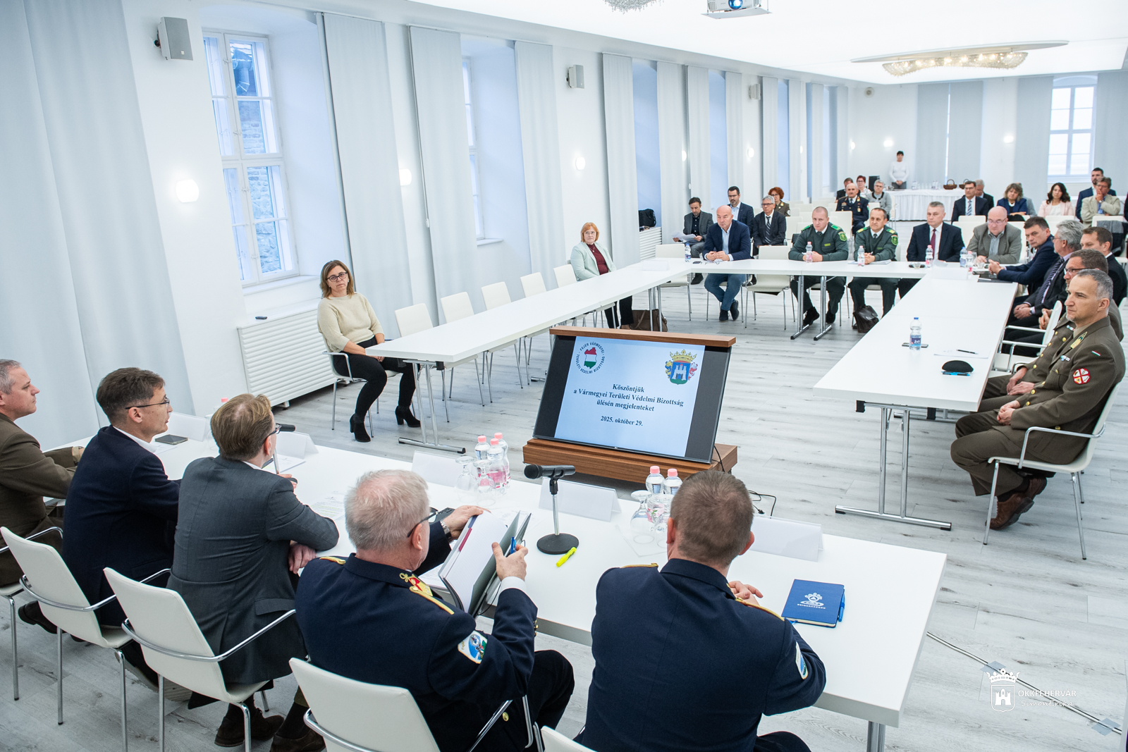 Székesfehérvár adott otthont a Fejér Vármegyei Területi Védelmi Bizottság ülésének