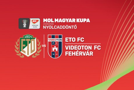 Az ETO FC lesz a Vidi ellenfele a MOL Magyar Kupa nyolcaddöntőjében