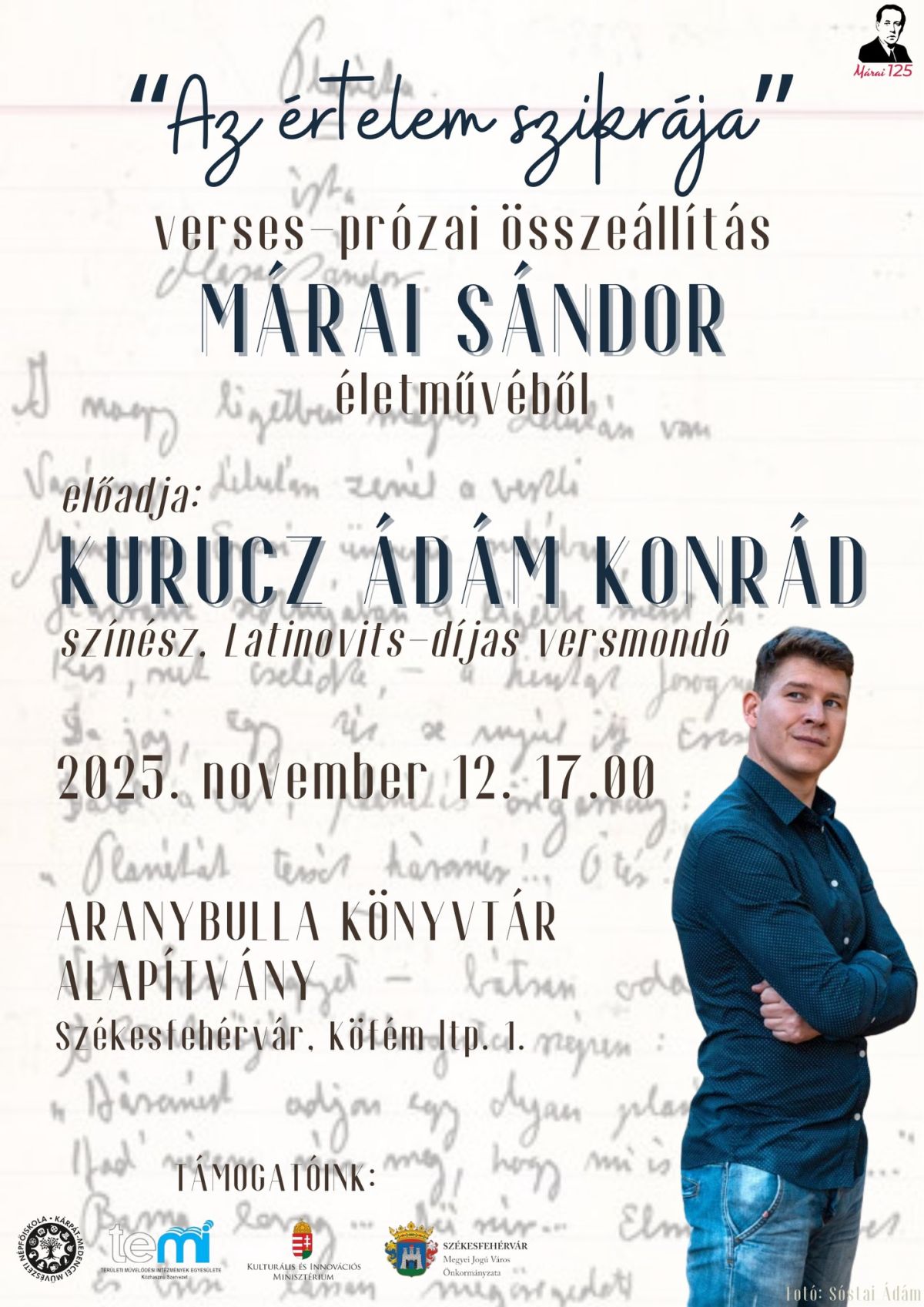 Kreatív szombat és Márai Sándor emlékezete az Aranybulla Könyvtárban