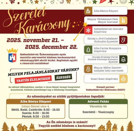 Tegyük szebbé közösen a karácsonyt! - karácsonyváró adománygyűjtés kezdődik