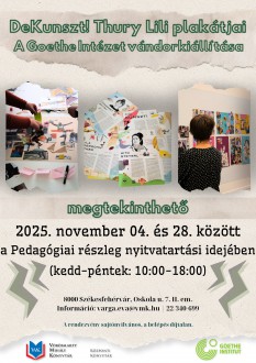 DeKunszt! – Thury Lili plakátjaiból nyílt kiállítás a Vörösmarty könyvtárban