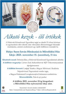 Szombaton nyílik a Fehérvéri Kézművesek Egyesületének újabb kiállítása