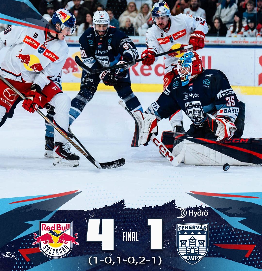 Osztrák jégkorongliga - kikapott a Volán Salzburgban a címvédő otthonában