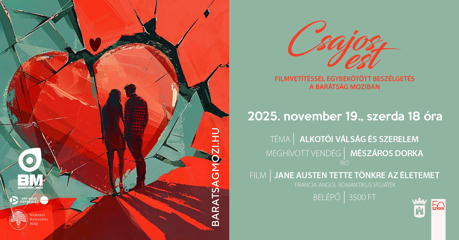 Alkotói válság és szerelem – Csajos est a Barátságban