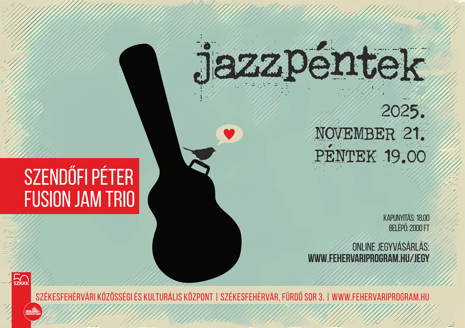 Időutazás a fúziós jazz világába - jazzpéntek november 21-én