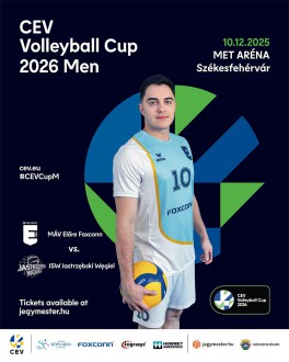 Elindult a jegyértékesítés a MÁV Előre december 10-i CEV Kupa mérkőzésére