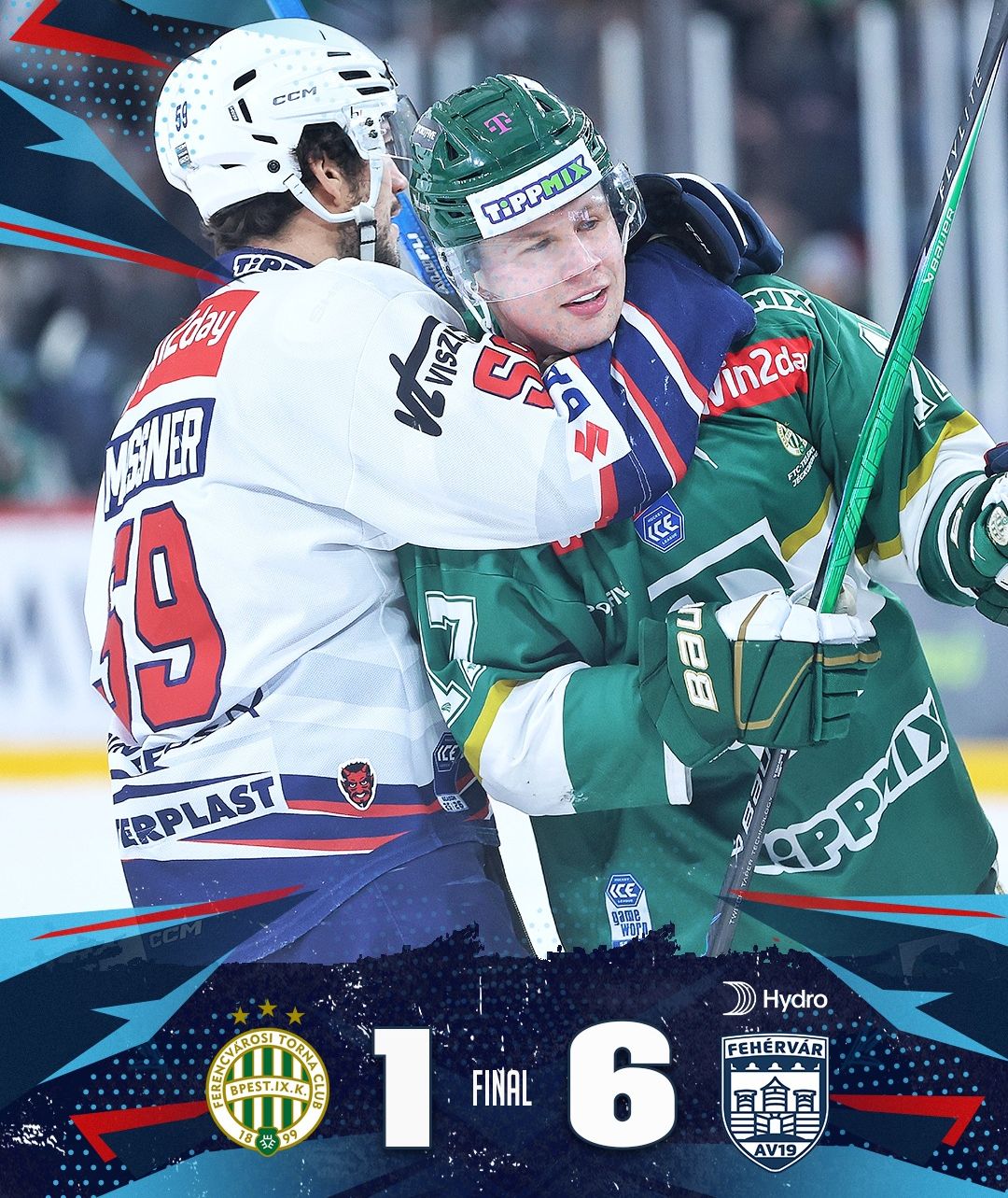 Osztrák jégkorongliga - 6-1-re nyert a Volán az FTC vendégeként