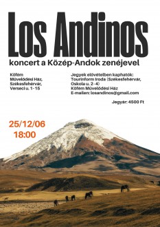 Új műsor a Los Andinos Együttessel - élőzenés koncert szombaton a Köfém Művelődési Házban