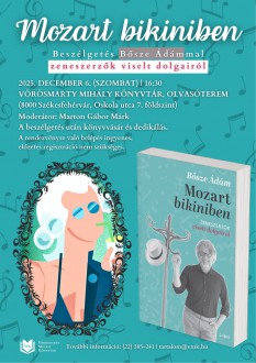 Bősze Ádám zenetörténész és Endrei Judit a Vörösmarty Mihály Könyvtárban