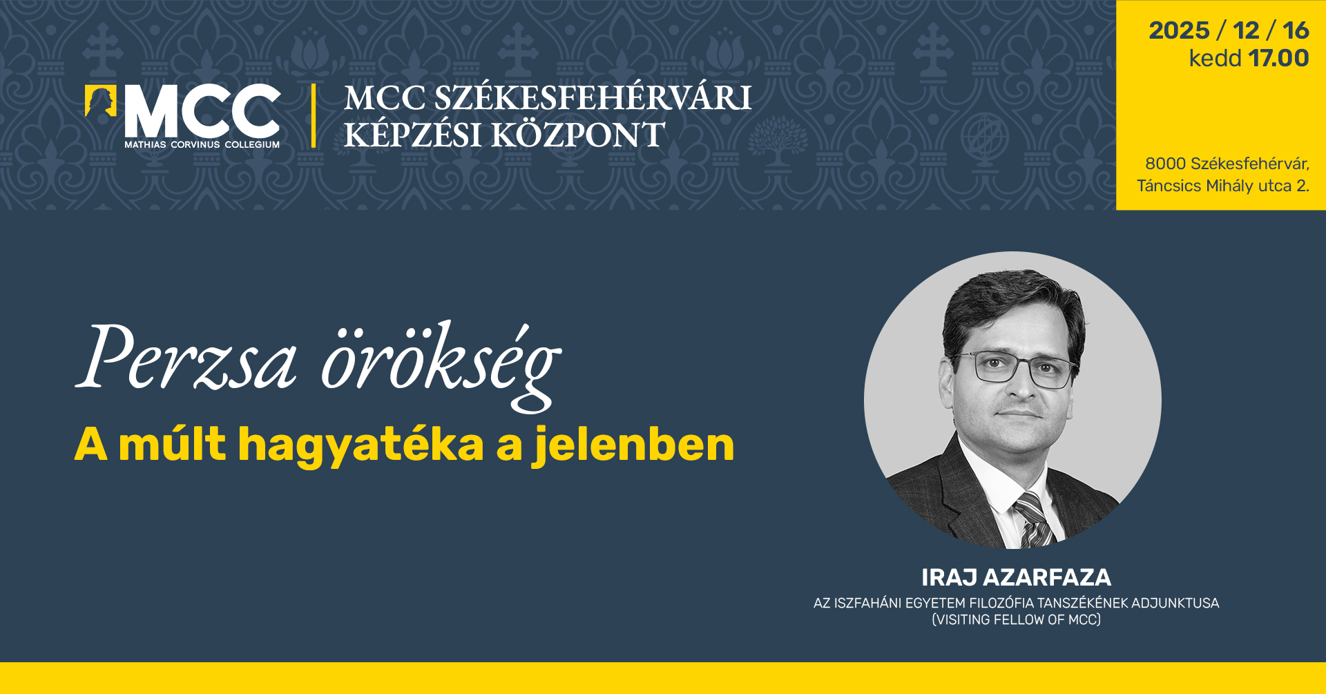 Perzsa örökség az MCC-ben- a múlt hagyatéka a jelenben