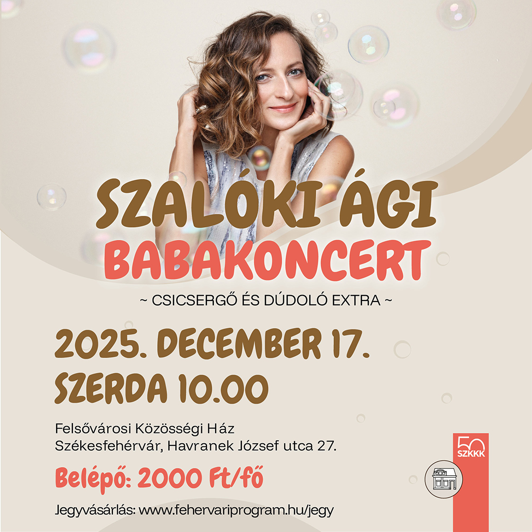 Szalóki Ági várja babakoncertre a legkisebbeket december 17-én