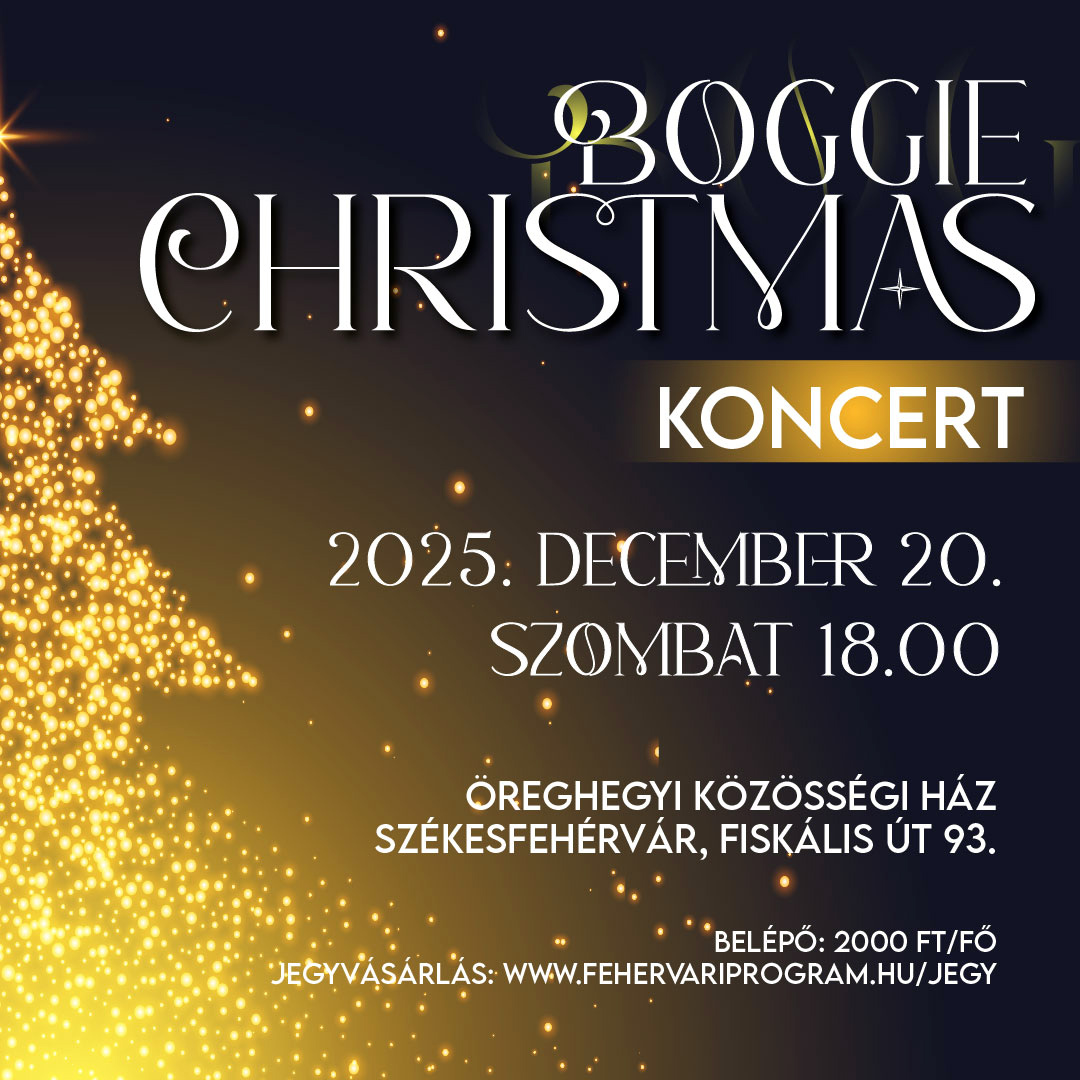 Boggie Christmas koncert – Ünnepi varázslat az Öreghegyen!