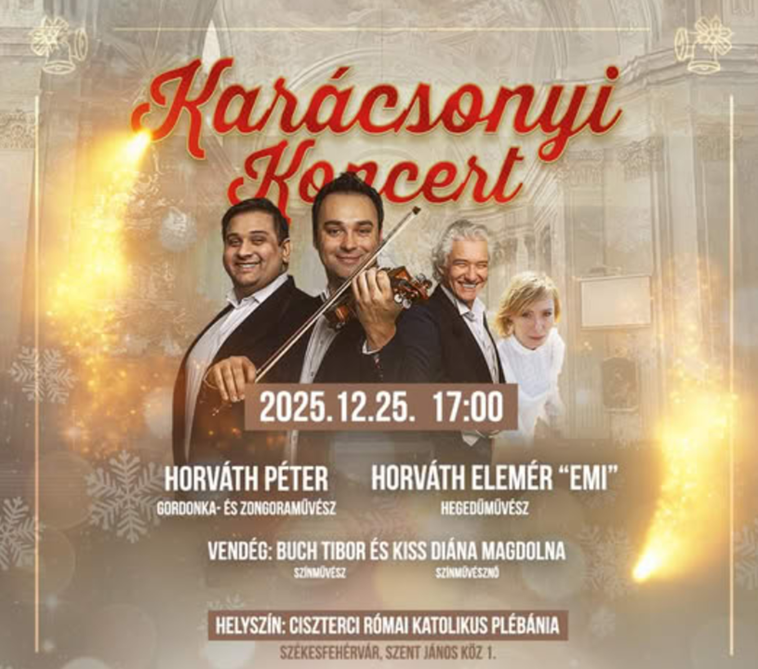 Ingyenes koncertre várnak mindenkit karácsony első napján a Ciszterci templomba