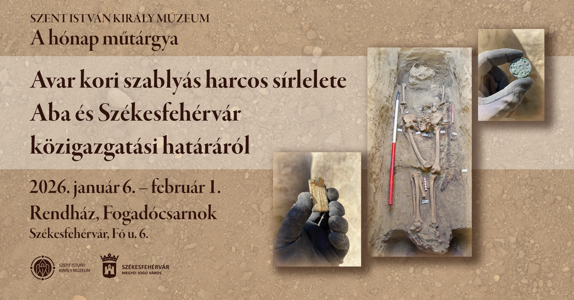 Avar kori lelet januárban a hónap műtárgya a Szent István Király Múzeumban