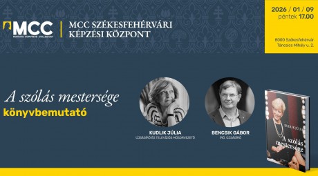 A szólás mestersége – Kudlik Júlia lesz az MCC vendége pénteken