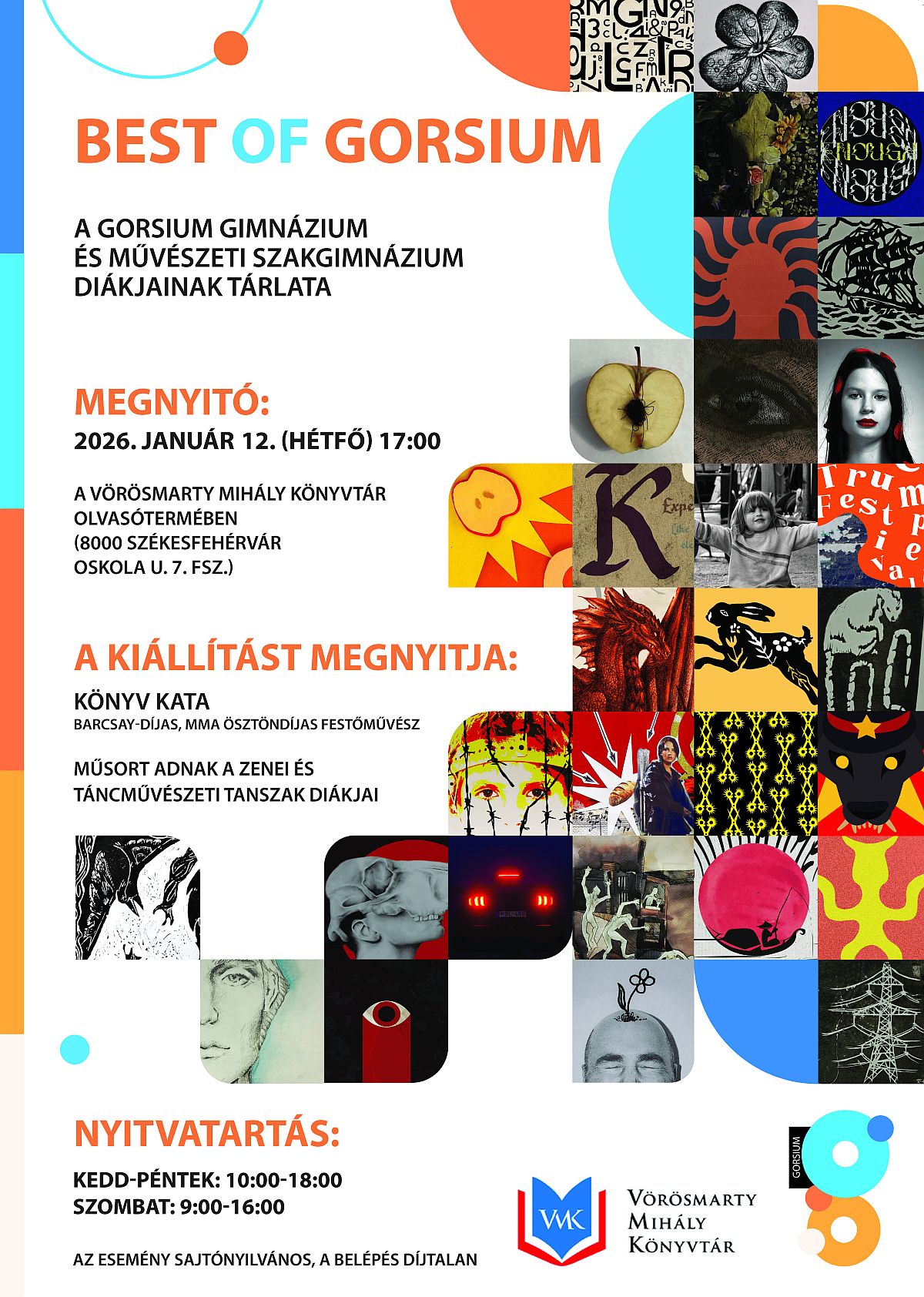 „Best of Gorsium” – kiállítás a könyvtárban a diákok munkáiból