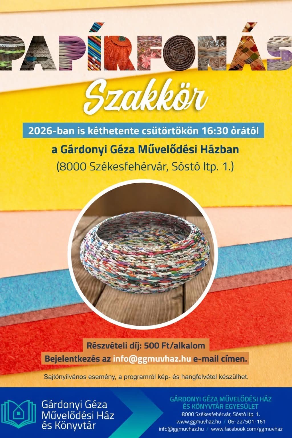 Fillérekből csodák születnek – folytatódik a papírfonó szakkör a Gárdonyiban