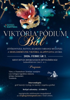 Viktória Pódium bál: jótékonysági farsangi mulatságot szervez az alapítvány februárban