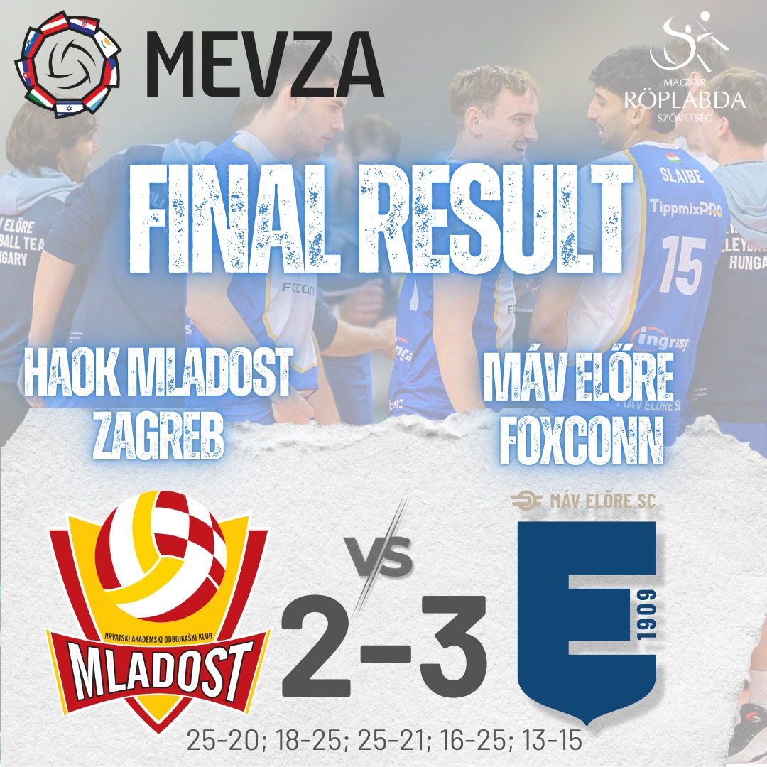 Parádés győzelemmel jutott be a MÁV Előre a MEVZA 4-es döntőjébe