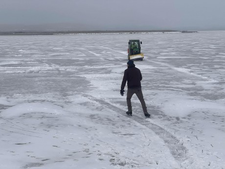 Szombattól szabad a pálya Gárdonyban - biztonságos a Velencei-tó jege