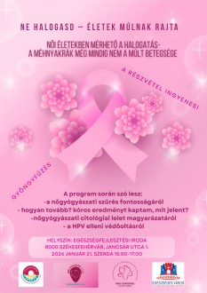 Életekben mérhető a halogatás! – ismeretterjesztő program a méhnyakrákról az EFI-ben