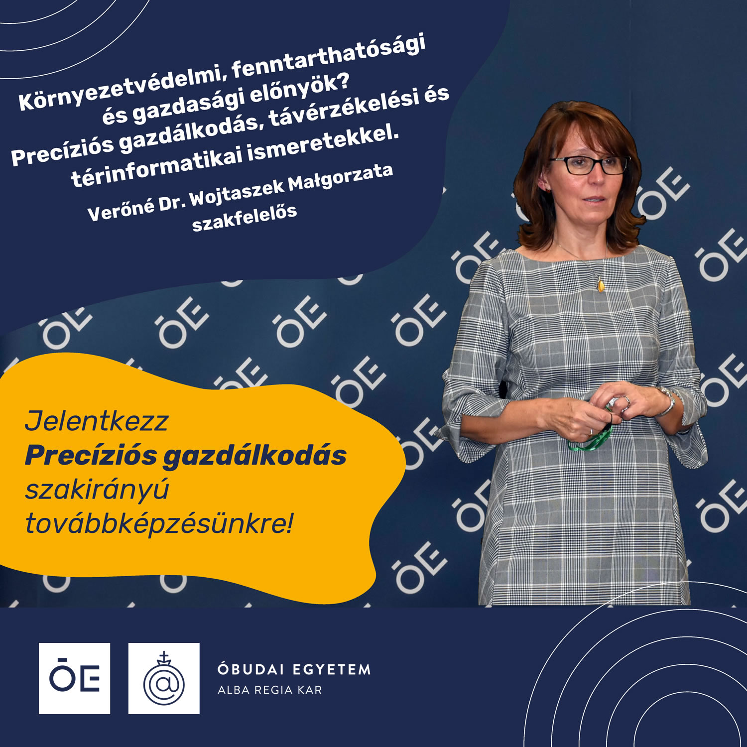 Precíziós gazdálkodás szakirányú továbbképzés indul az ÓE Alba Regia Karon