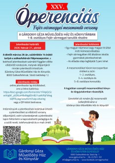 Mesemondó versenyt hirdetett a Gárdonyi Géza Művelődési Ház