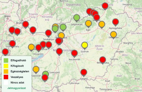 A veszélyes kategóriába sorolta az NNGYK a fehérvári levegő minőségét
