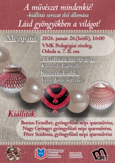 A művészet mindenkié – gyöngyfűző-kiállítással ünneplik a magyar kultúra napját a könyvtárban