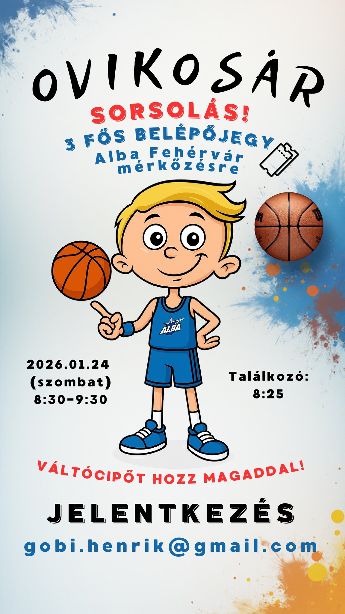 2026-ban is folytatódnak az Alba Fehérvár Ovikosár foglalkozásai