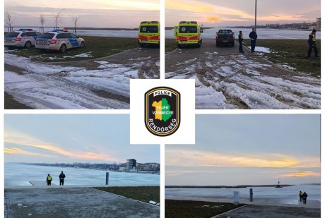 Olvad a jég - fokozottan ellenőriznek a rendőrök a tavaknál