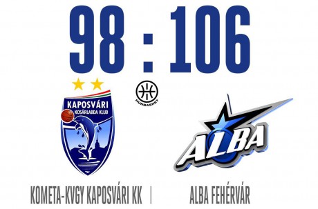 Férfi kosárlabda NB I - bravúros Alba-győzelem Kaposváron