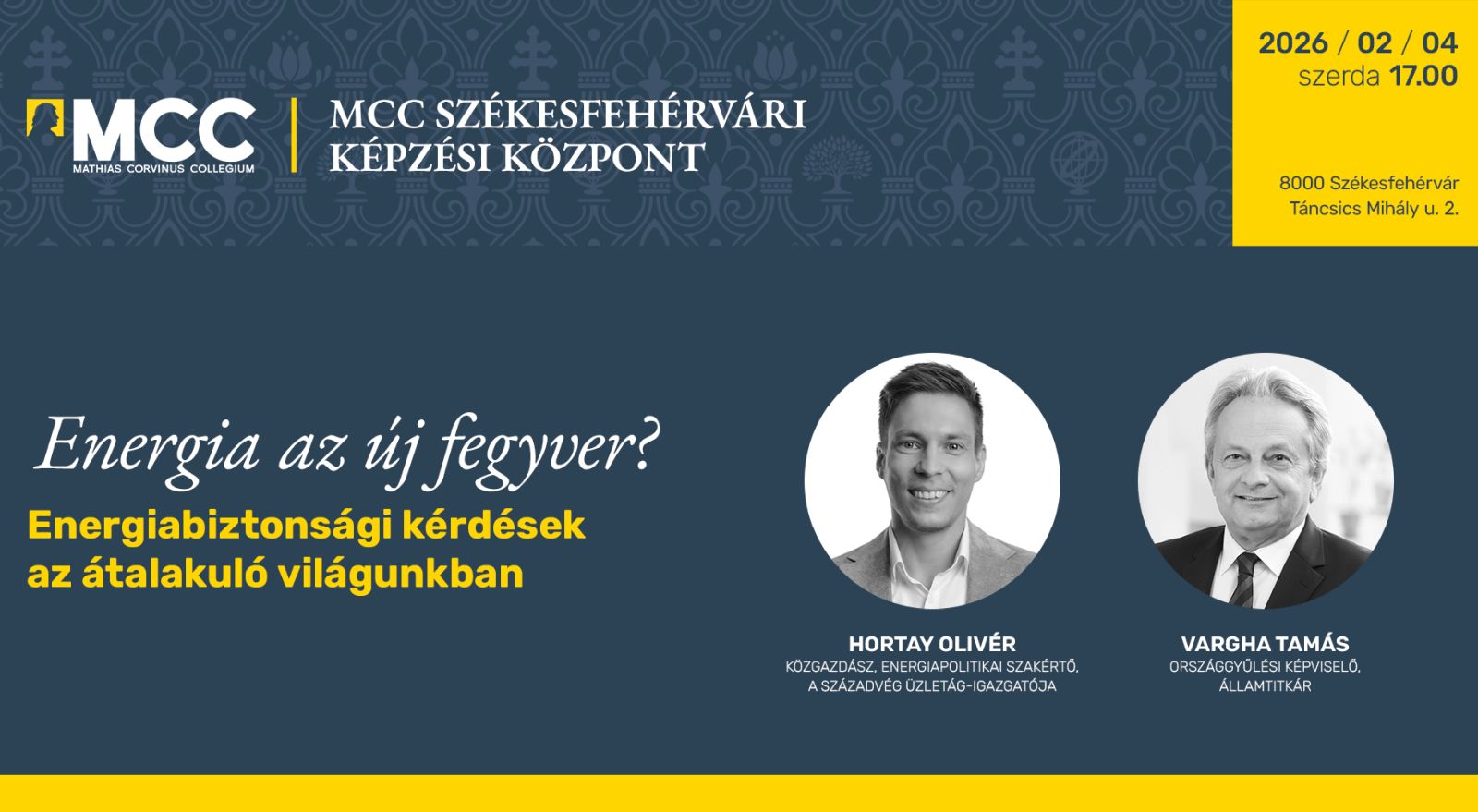 Energia az új fegyver? - Energiabiztonsági kérdésekről lesz szó az MCC-ben